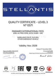 Stellantis Quality Certificate