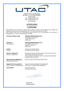 UTAC certified safety tested ambulance base.